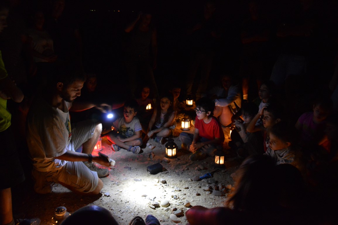 הדרכת משפחות בשמורת שיזף. מדריכה אסתי הירש. צילום עומרי שקותאי