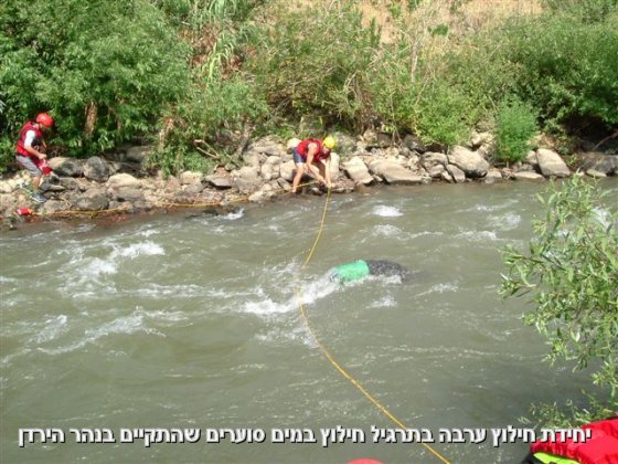 חילוץ במים - תרגיל