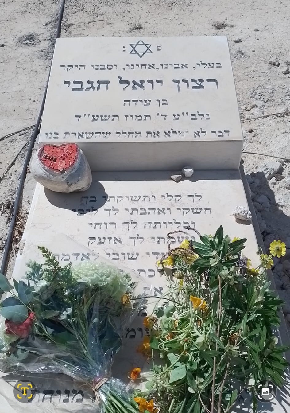 רצון יואל - מצבה